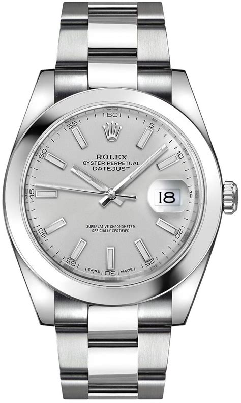 silver men's rolex watch|rolex silver watch price.